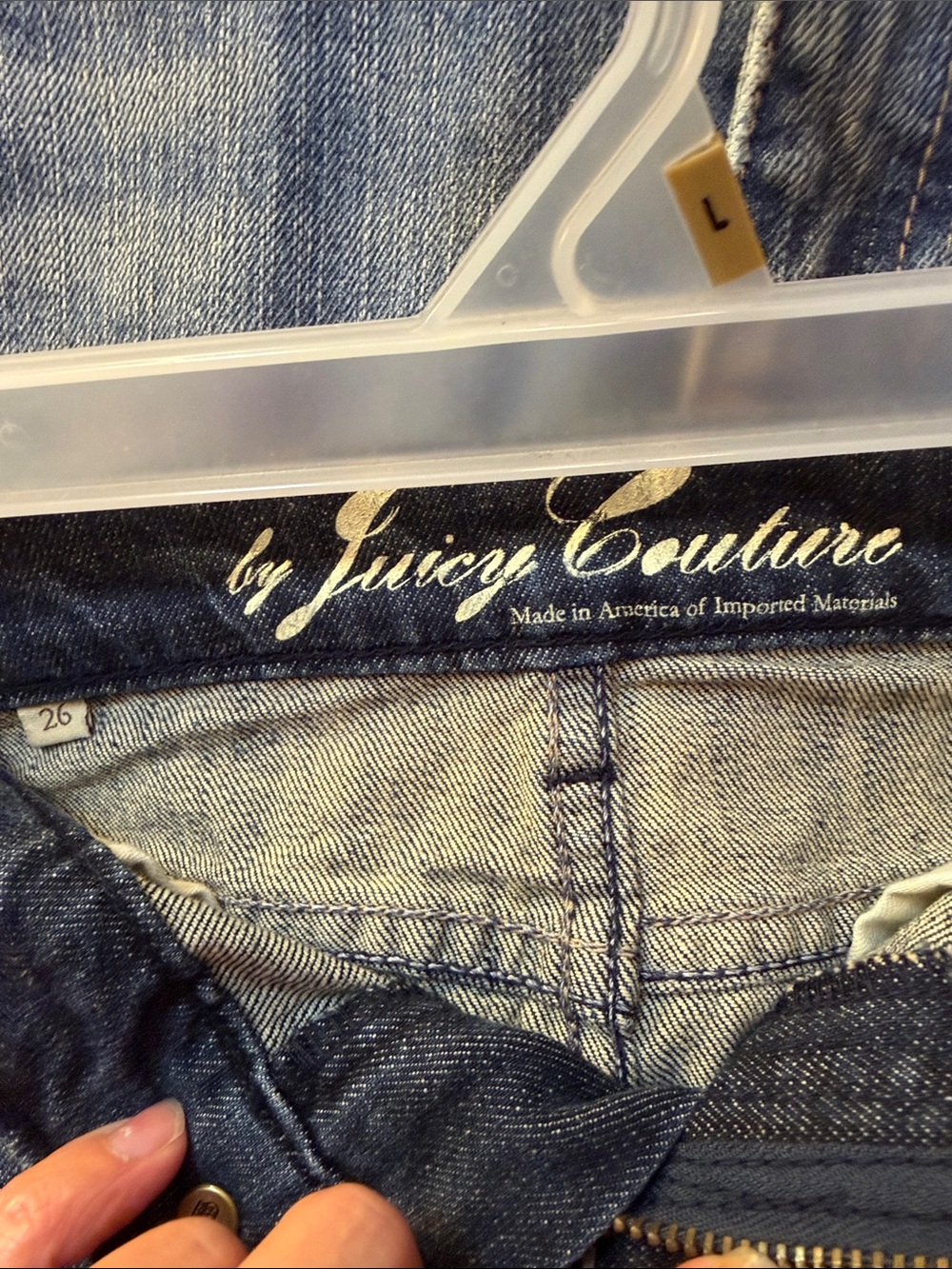 Juicy Couture Dark Blue Denim Mini Skirt - Picture 4 of 6
